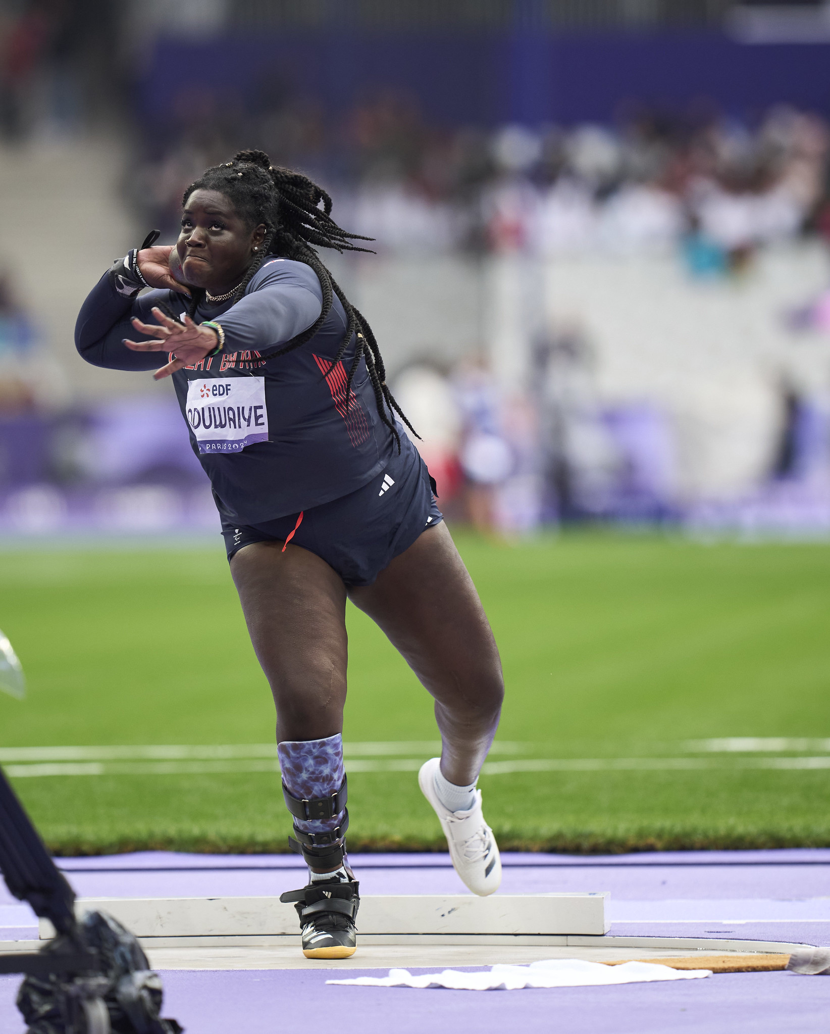 Funmi in action at the 2024 Paralympic Games